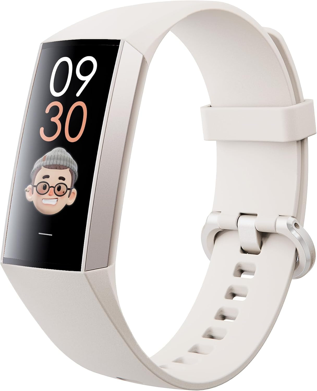 Yeforu fitness tracker with 1.1" AMOLED screen, heart rate monitor, blood pressure, pedometer, sleep, and activity tracking for women and men.