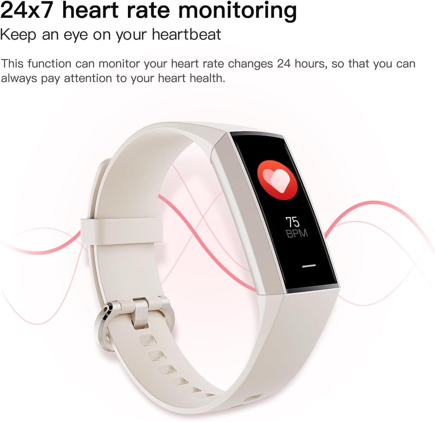Yeforu fitness tracker with 1.1" AMOLED screen, heart rate monitor, blood pressure watch, pedometer, sleep and activity tracker