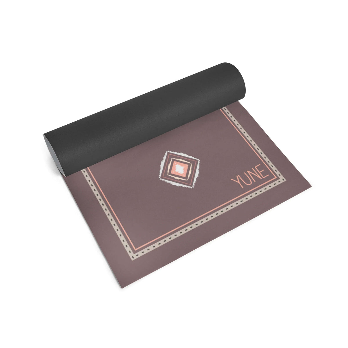 Cactus print yoga mat with non-slip grip and cushioned support for ultimate comfort during workouts.