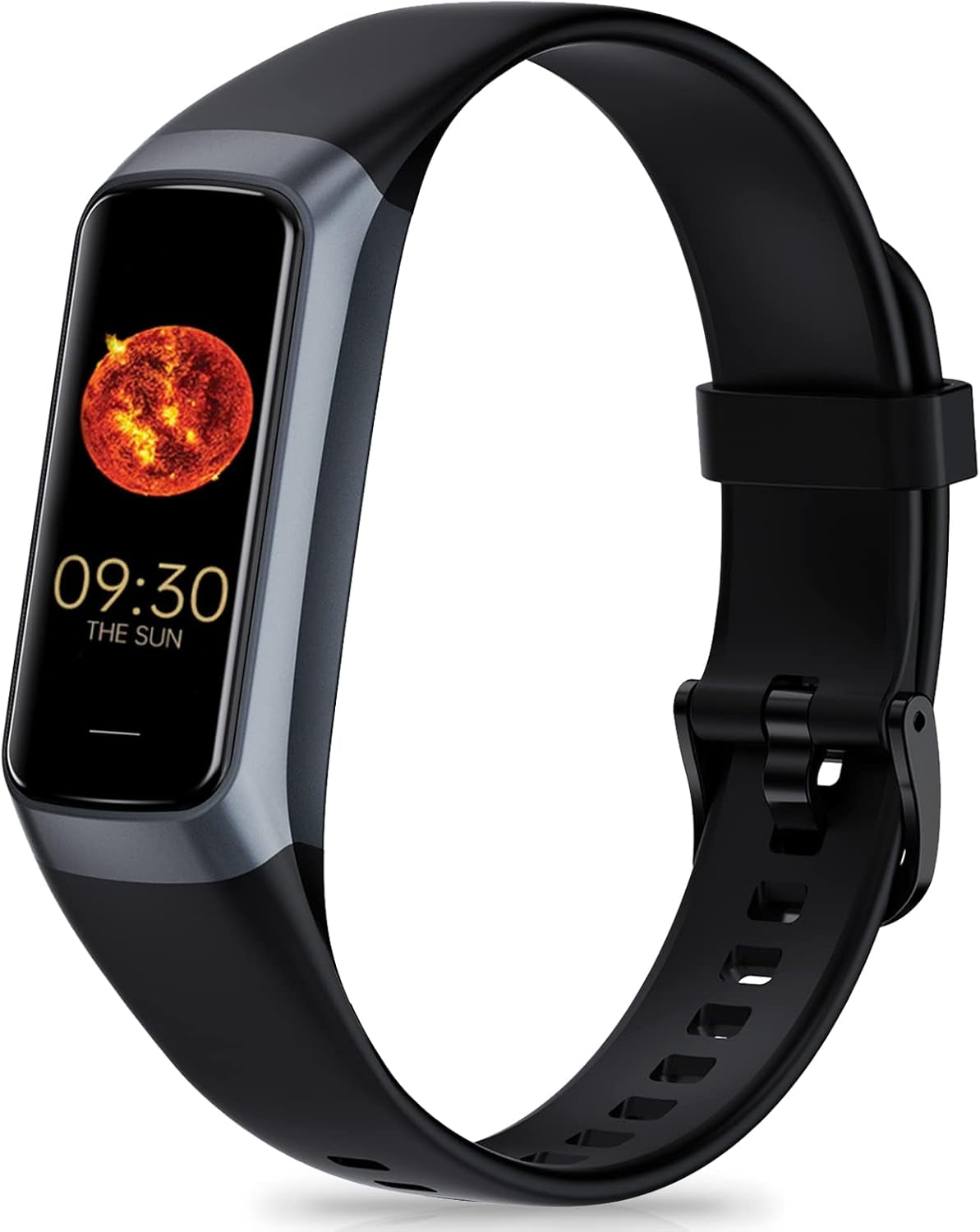 Zeacool fitness tracker smartwatch displaying heart rate, blood oxygen, sleep data, with waterproof design for men and women.